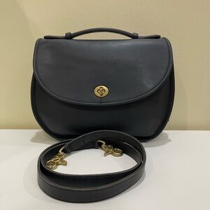 Vintage Coach Large Plaza Leather Handbag